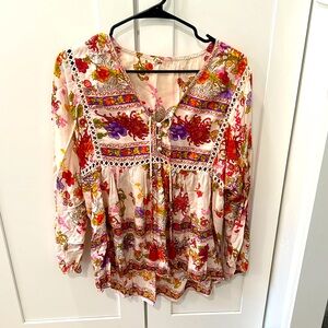 Tulle and Batiste Floral Print shirt